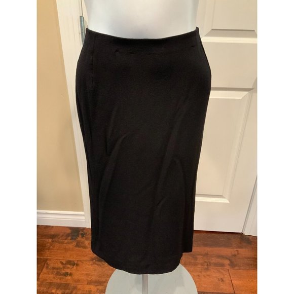Dolce&Gabbana Black Silk Pencil Skirt, Size 8 (US) 42 (IT) - Picture 1 of 7